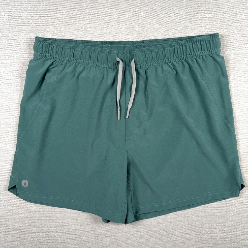 Smartwool Active Lined 5" Shorts Mens Size L Dusty Teal Poly Stretch Wool Liner